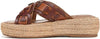 Sam Edelman Pria Rich Cognac/Maple Bourbon Slip On Open Toe Espadrille Sandals
