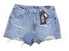 Refuge Denim Chelsea Fashion Ripped Distressed Skinny Denim Shorts 9