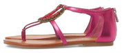 Jessica Simpson KONNIE Crystal Lux Magenta Pink Metalic Thong Womens Sandals