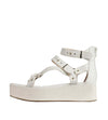 Cecelia New York Mighty Alabaster Buckle Ankle Strap Open Toe Platform Sandals