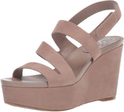 Vince Camuto VELLEY Ankle Strap Caged Strappy Sandal Taupe Platform Wedge