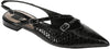 Dolce Vita Pamla Midnight Snake Embossed Strappy Pointed Toe Buckle Ballet Flats