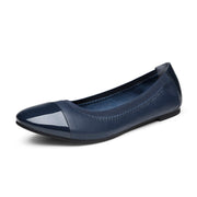 Dream Pairs Sole-Flex Navy Ballerina Fashion Slip On Walking Flats Ballerina Shoes