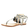 Jessica Simpson Women's Kamel Dress Sandal Tie Up Multi CFolor Flat Sandals
