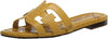 Sam Edelman Bay Sunflower Slide Mule Open-Toe Slip-On Leather Wide Flat Sandals