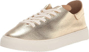 Sam Edelman Poppy Gold Leather Lace-Up Chunky Platform Low Top Flats Sneakers