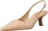 Sam Edelman Bianka Cappuccino Pointed Toe Kitten Heel Slingback Fashion Pumps