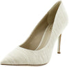 Sam Edelman Hazel Light Natural Stiletto Heel Pointed Toe Wide Dress Pumps