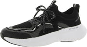 Cole Haan Zerogrand Outpace Stitchlite Runner II Black Lace Up Low Top Sneakers