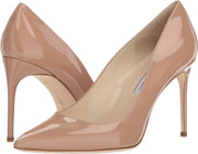 Brian Atwood VALERIE Pump Cappuccino Nude Patent Leather Pointed Pumps