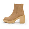 Syktkmx Platform Chelsea Ankle Boots Lug Sole Slip On Western Booties 7