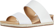 Lucky Brand Women's Wyntor Wedge Sandal White Footbed Slide Mule (7.5)