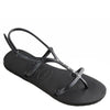 Havaianas Allure Maxi Flip-Flops Black 35/36 Brazil (US Men's 4/5, Women's 5/6)