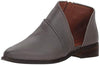 Lucky Brand Prucella Titanium Grey Leather Fashion Block Low Cut Ankle Booties
