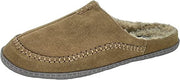 Clarks Sage Suede Baseball Stitch Rounded Toe Sherpa Lining Slippers