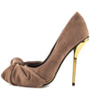 Privileged Valencia Suede Stiletto Heel Adorable Bow Pointed Toe Dress Pumps