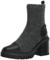 Sam Edelman Rozanna Charcoal Black Knit Fashion Pull On Ankle Boots