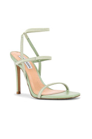 Steve Madden Women's Nectur Square Toe Stiletto Dress Sandals Mint