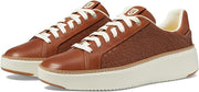 Cole Haan Grandpro Topspin British Tan Woven Leather Chunky Low Top Sneakers