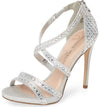 Lauren Lorraine Amore Rhinestone Embellished Open Toe Prom Formal Dress Sandals