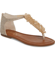 Jessica Simpson Kenton Gold Sparkle Mesh Kenton Crystal Embellished Sandal (9.5)