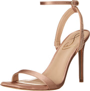 Sam Edelman Ophelia Soft Praline Open Toe Ankle Strap Stiletto Heeled Sandals