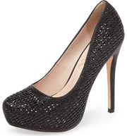 Lauren Lorraine Vanna High Platform Pump Rhinestone High Heel Prom Shoes Formal