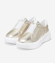 Cole Haan Grandpro Demi Slip On Sneaker Gold Talca/Optic White Low Top Shoes