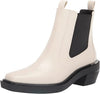 Circus by Sam Edelman Walsh Ivory Squared Toe Pull On Western Ankle Boots