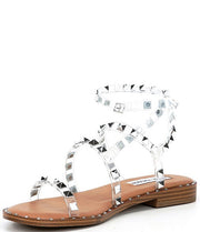 Steve Madden Travel Clear Fashion Embellished Strappy Detailed Ankle Strap Sandals