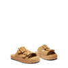 SCHUTZ Enola Light Nude Fashion Flatform Open Toe Slip On Rope Flat Sandals 8.5