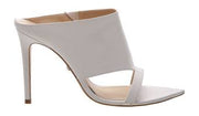 Schutz Jasmine in Pearl High Sandal Mules High Heel White Leather Open Toe Mule