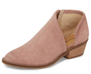 Lucky Brand Felixah Blush Pink Fashion Perforated Cutout Side Ankle Booties