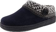 Clarks Amanda Navy Indoor Outdoor Clog Rounded Closed Toe Winter Slippers