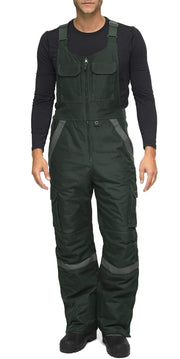 Arctix Men's Tundra Ballistic Bib Overalls With Added Visibility (Packers Green, XX-Large/34" Inseam)