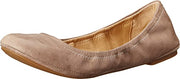 Lucky Brand Emmie Women's Antique Blush Velvet Embossed Suede Casual Ballet Flats Fossilized