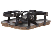 Blowfish Women's Granola Fisherman Sandal Black Dyecut Footbed Fashion Sandals (8)