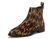 Vince Camuto Haventa3 Natural Leopard Calf Hair Chelsea Low Block Heel Booties