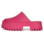 Jeffrey Campbell Clogge Fuchsia Fashion Slip On Chunky Platform Mule Clog Sandal