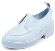 Jeffrey Campbell Arvis Lace-Less Oxfords Baby Blue Leather Creeper Dress Loafers