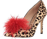 Sam Edelman Haide Sand Leopard Fashion Stiletto High Heel Pointed Toe Pumps