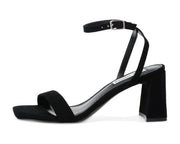 Steve Madden Gabi Black Ankle Strap Open Toe Fashion Espadrille Heeled Sandals