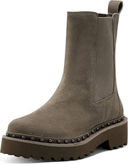 Vince Camuto Meendey Tuscan Taupe Pull On Rounded Toe Chelsea Fashion Boot